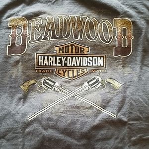 Deadwood SD Harley Davidson Tee Shirt Unisex Sz L